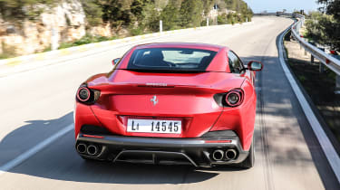 Ferrari Portofino - rear tracking