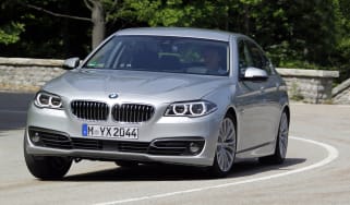 BMW 530d cornering action