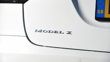 Tesla Model X - rear &#039;Model X&#039; badge