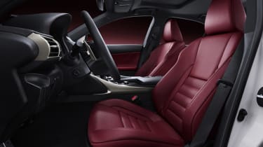 New Lexus IS F Sport front seats