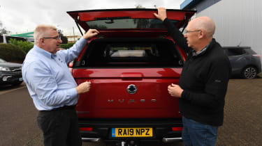 SsangYong Musso long term review - rear dealership