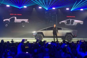 Tesla Cybertruck launch event musk