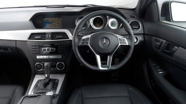 Mercedes C250 CGI Coupe interior
