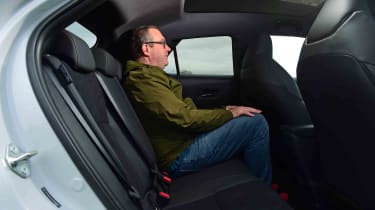 Toyota C-HR 2.0 Hybrid GR Sport rear seats with Editor-at-Large, John Mcllroy