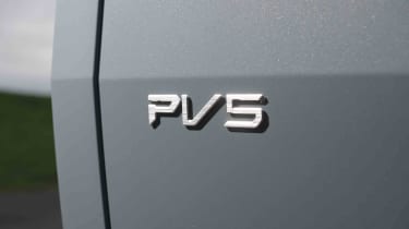 Kia PV5 - 'PV5' tailgate badge detail