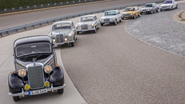 70 years of Mercedes E-Class - group