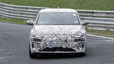 Audi S6 e-tron (camouflaged) - front action