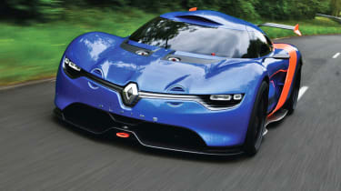 Renault Alpine concept front tracking