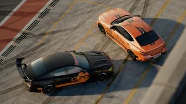 Two Genesis G70 Track Day Special Concepts - top-down view
