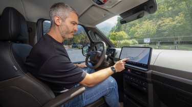 Rich Ingram in the Kia PV5