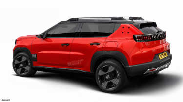 Fiat electric SUV - rear (watermarked)