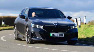 BMW i5 - front cornering, left