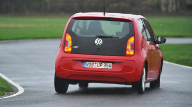 Volkswagen up! UK drive rear cornering
