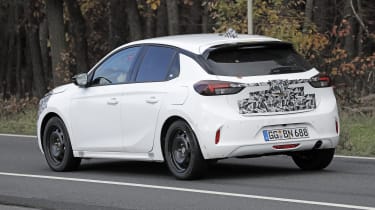 2023 Vauxhall Corsa (camouflaged) - rear angled