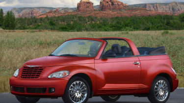 Top 10 worst cars - Chrysler PT Cruiser Convertible front quarter red
