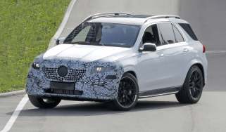 2024 Mercedes GLE (camouflaged) - front cornering