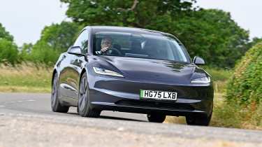 Tesla Model 3 - front cornering