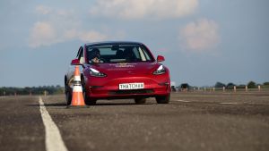 Thatcham road safety tech test - Tesla