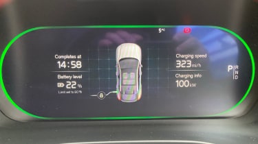 Volvo EC40 - dashboard screen