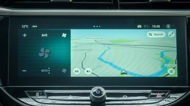 Vauxhall Corsa Hybrid - infotainment screen