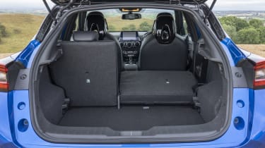 Nissan Juke boot seats partially folded