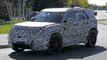 New Land Rover Defender Sport spy shot - front 