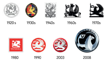 Vauxhall badges through the decades