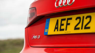 Audi RS3 Sportback 2015 UK - plate