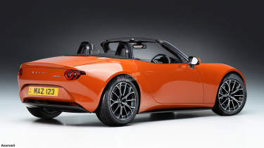 Mazda MX-5 EV exclusive image - rear