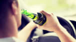 Person drinking while driving