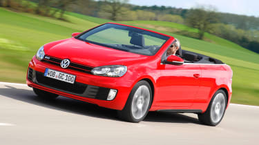 VW Golf GTI Cabriolet front tracking