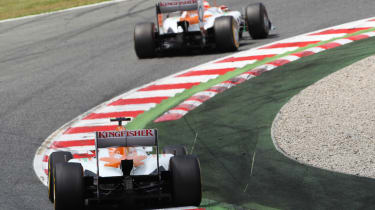 Paul di Resta and Nico Hulkenberg