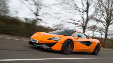 McLaren 570S first UK drive - front tracking