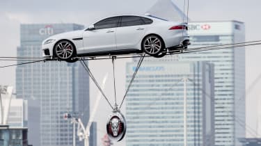 Jaguar XF  high wire launch