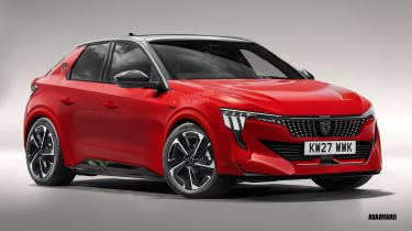 Peugeot 208 GTi render (watermarked) - front