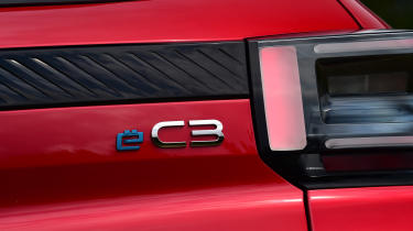 Citroen e-C3 - rear e-C3 badge