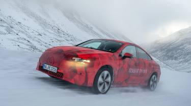 Mercedes CLA prototype - front tracking