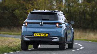 Citroen C3 Aircross being driven in the UK - rear cornering