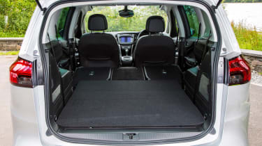Vauxhall Zafira Tourer - boot seats down