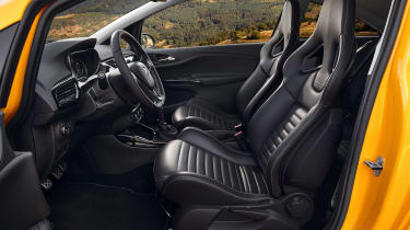 Vauxhall Corsa GSi - front seats