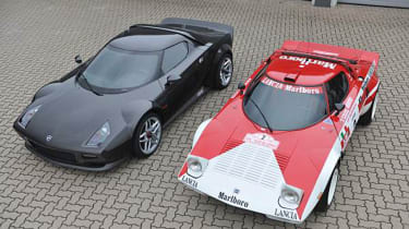 New Lancia Stratos and old Stratos