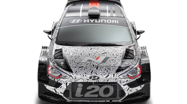 Hyundai i20 WRC car - front detail
