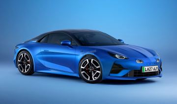 Artist&#039;s impression of how electric Alpine A110 will look