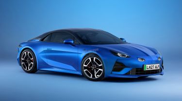 Artist&#039;s impression of how electric Alpine A110 will look