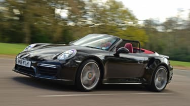 Porsche 911 Turbo Cabriolet 2016 - front tracking 3