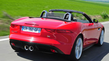 Jaguar F-Type S rear tracking