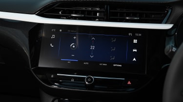 Vauxhall Corsa vs Hyundai i20 - Vauxhall infotainment 
