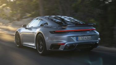 Limited edition Porsche 911 Turbo 50 Years - rear tracking