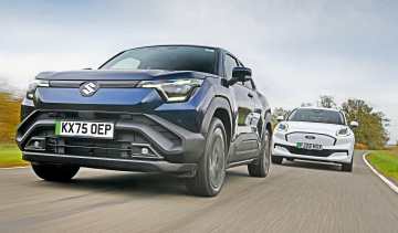Suzuki e Vitara vs Ford Puma Gen-E - front tracking