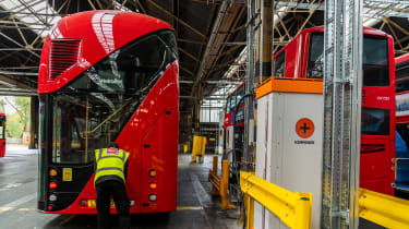 New Routemaster bus - production